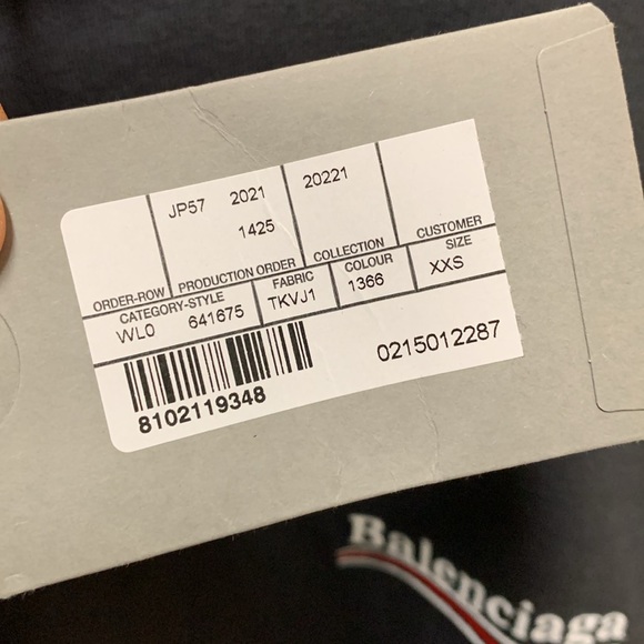 ⬆️ New Balenciaga Mens size XXS - Picture 5 of 8